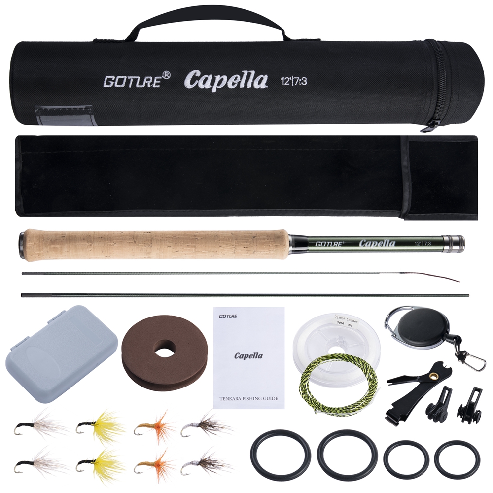 Fishing Rod Carbon Fiber - Goture Tenkara Canna da pesca a