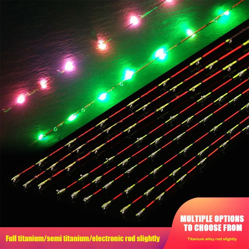Fishing Rod Tip Replacement - 55 centimetri LED Mezza Titanio/Titanio Completo
