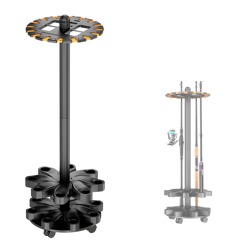 Fishing Rod Rack - Portacanne da Pesca per Garage, Girevole