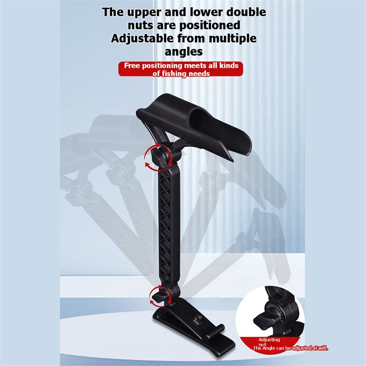 Fishing Rod Holder - POPULAR-2 Pezzi Portacanna Regolabile per Pesca