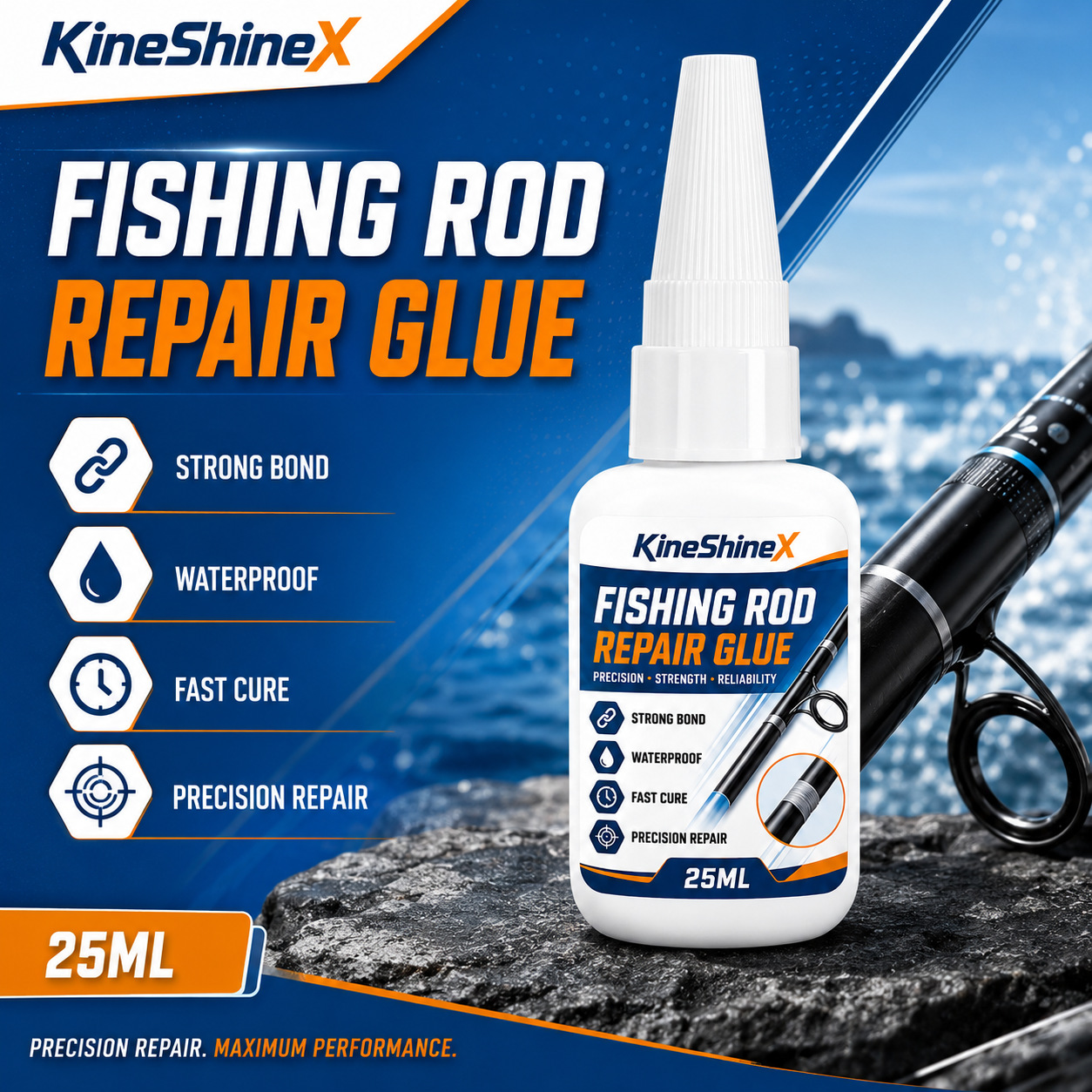 Fishing Rod Repair Kit - Colla per Riparazione Canne da Pesca