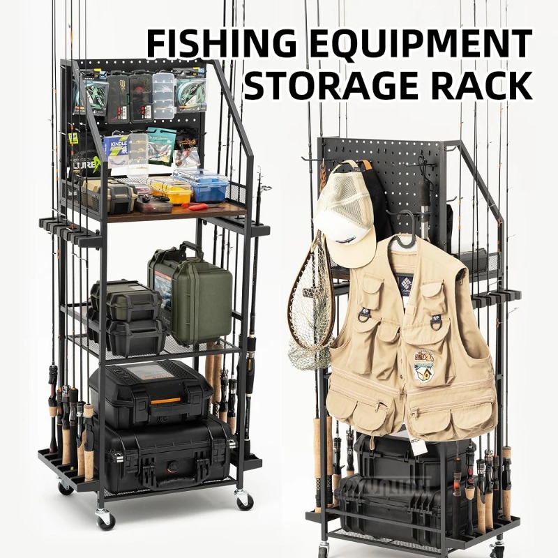 Fishing Rod Combo - Espositore Originale per Attrezzatura da Pesca,