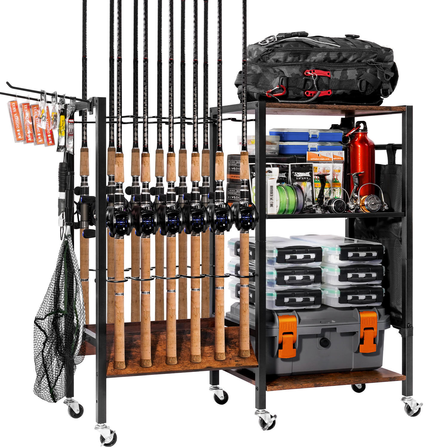 Fishing Rod Rack - Portacanne da pesca, supporto per canne