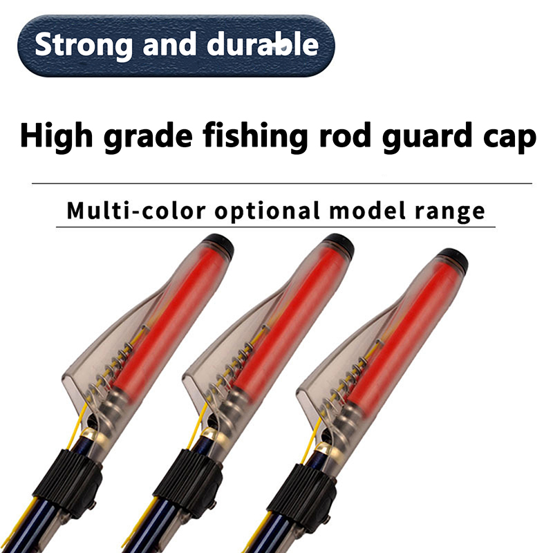 Fishing Rod Case - 1 Pezzo Copritesta Trasparente per Canna
