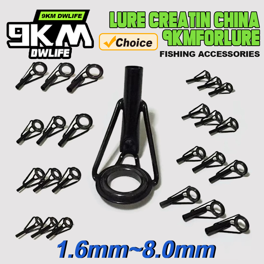 Fishing Rod Tip Replacement - 5 pezzi guide punta canna da