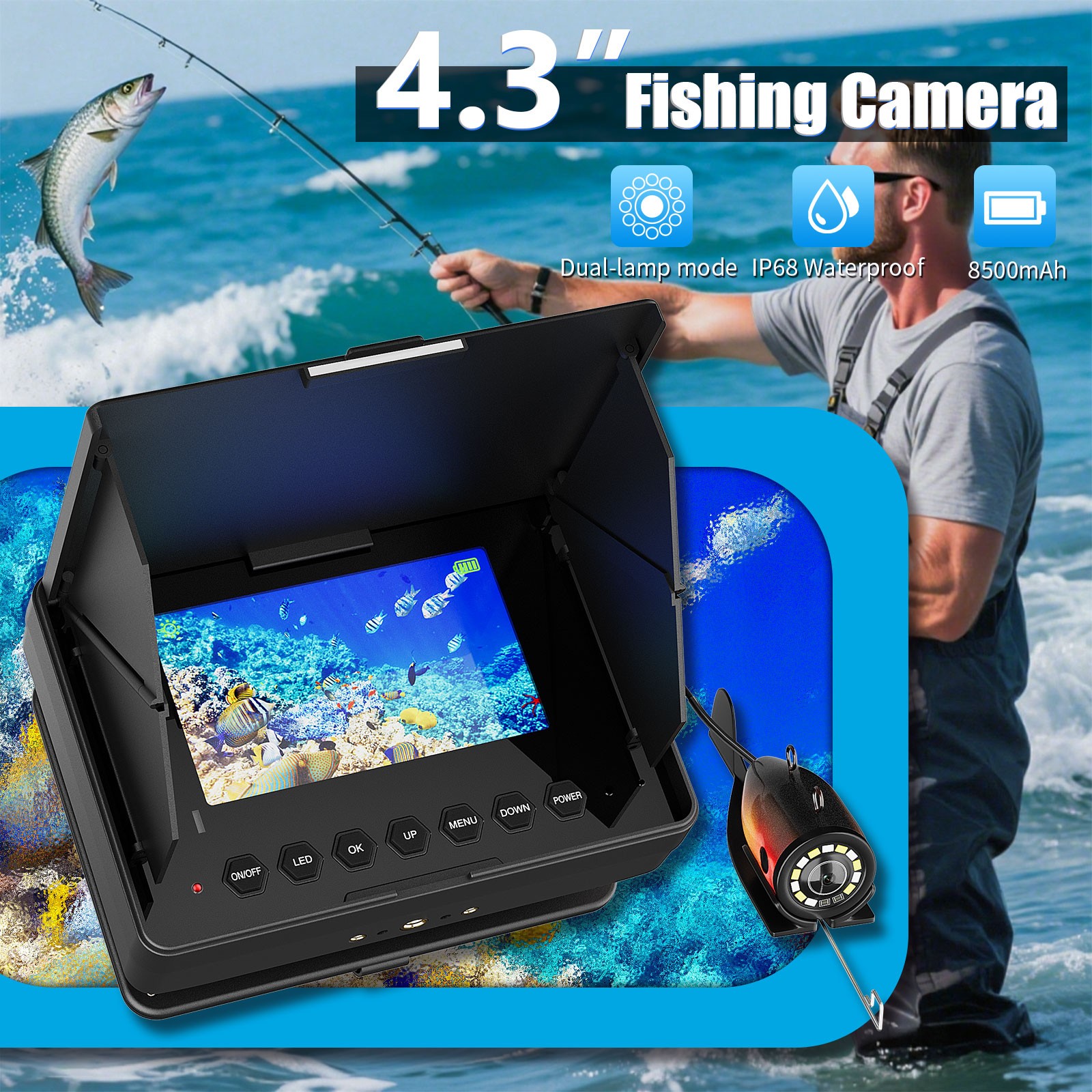 Telecamera Subacquea per Pesca - Fishing Rod Ice recensione e prezzo