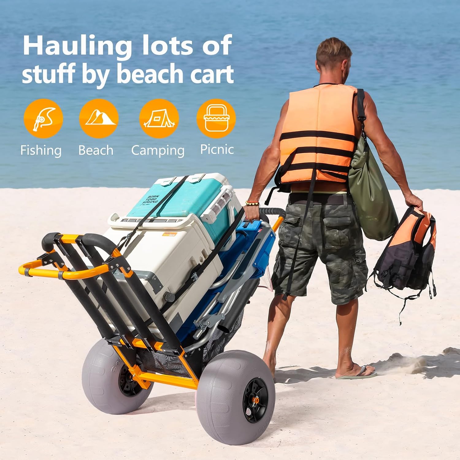 Carrello da pesca da spiaggia  - Fishing Rod Holder recensione e prezzo