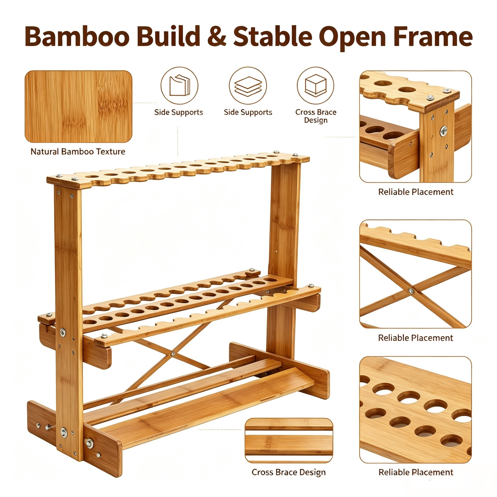Espositore verticale in bambù  - Fishing Rod Rack recensione e prezzo
