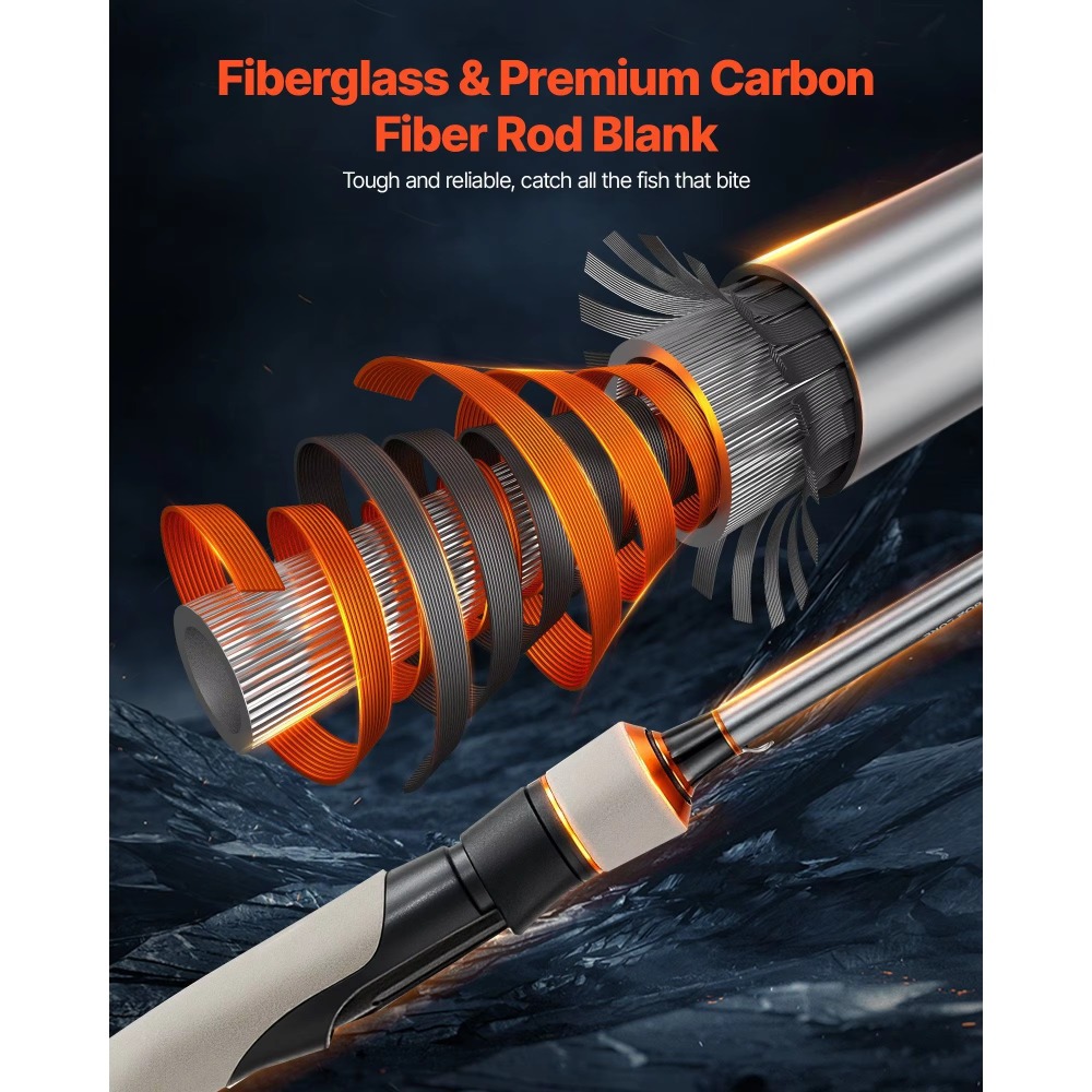 Canna da Pesca in Fibra di Car - Fishing Rod Carbon Fiber recensione e prezzo