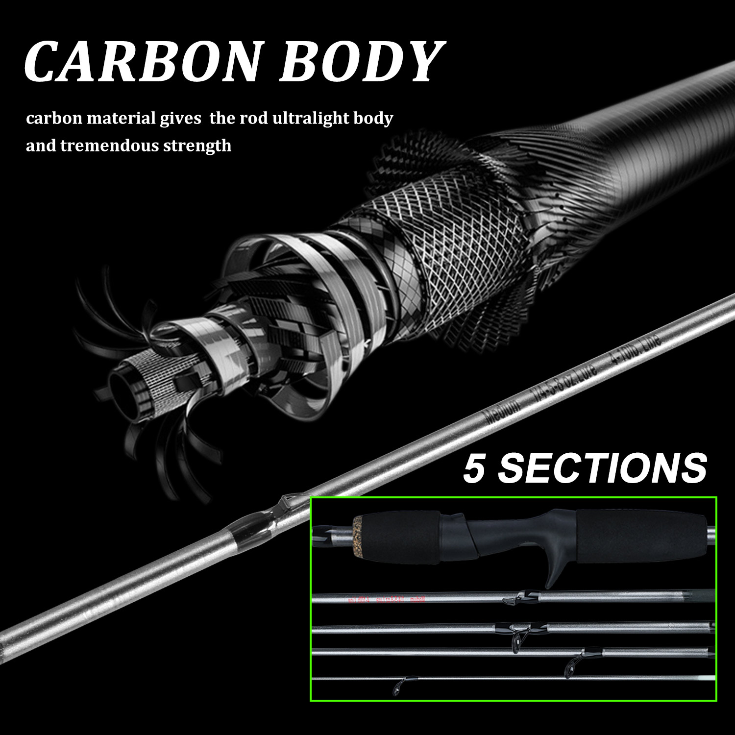 Canna da pesca Sougayilang com - Fishing Rod Carbon Fiber recensione e prezzo