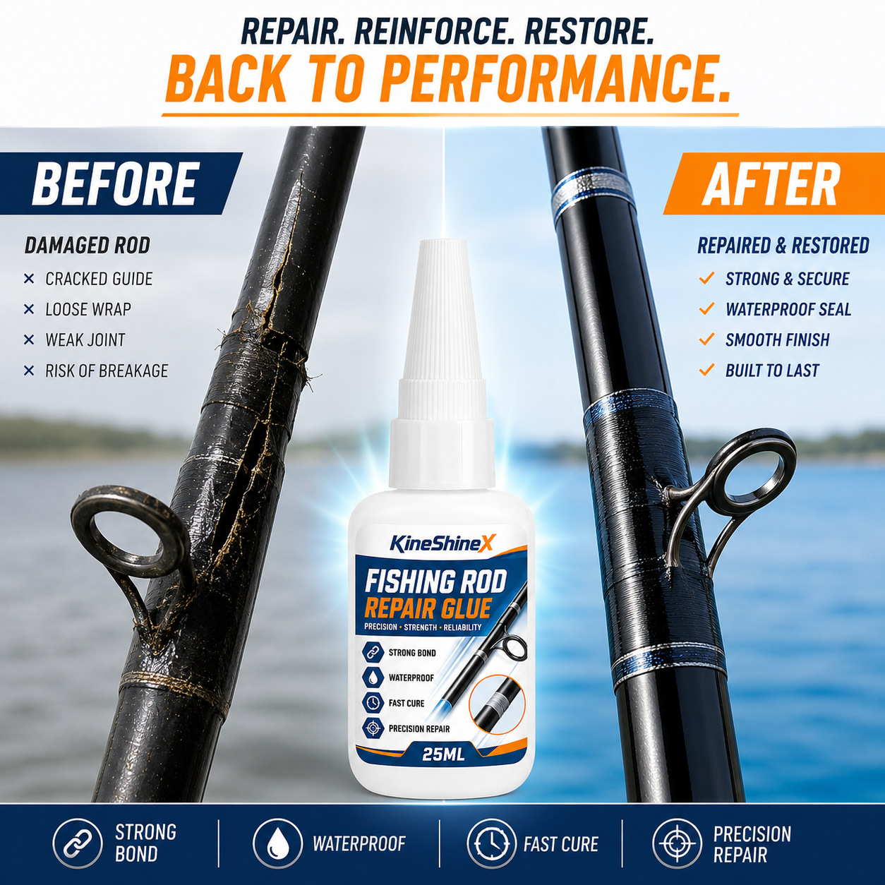 Colla per Riparazione Canne da - Fishing Rod Repair Kit recensione e prezzo