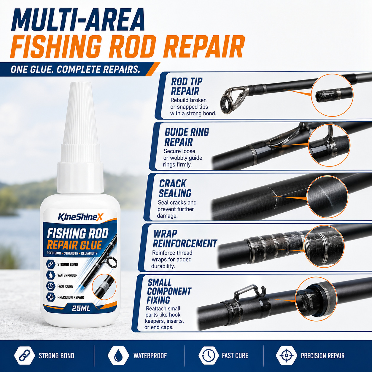 Colla per Riparazione Canne da - Fishing Rod Repair Kit recensione e prezzo