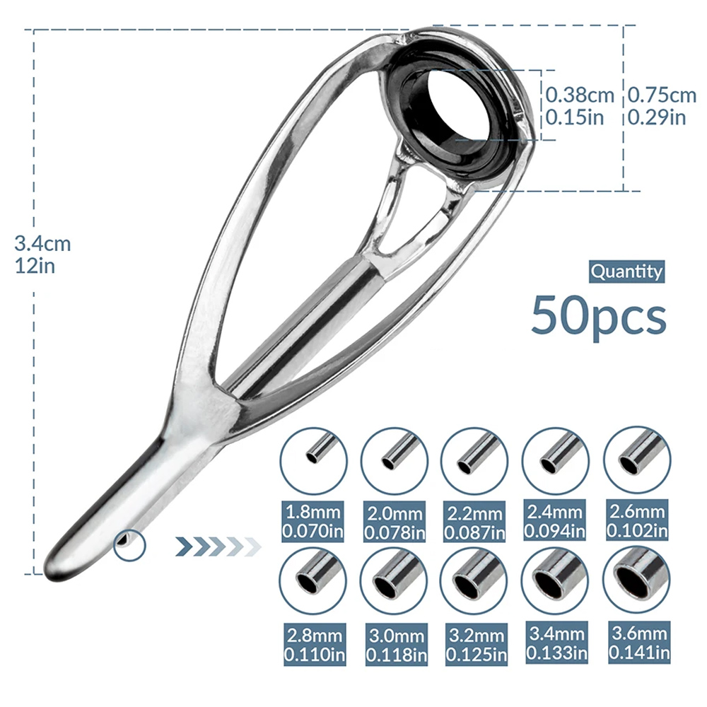 THKFISH 50 pz Guide Canna Da P - Fishing Rod Tip Replacement recensione e prezzo