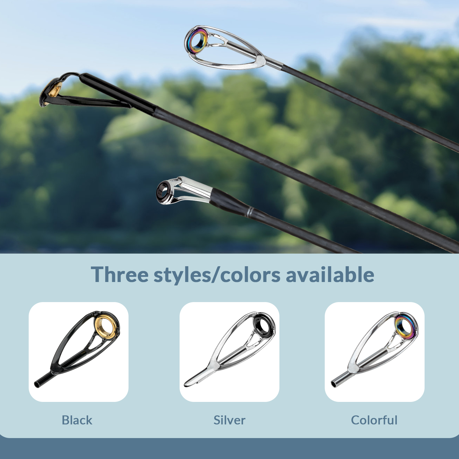 THKFISH 50 pz Guide Canna Da P - Fishing Rod Tip Replacement recensione e prezzo