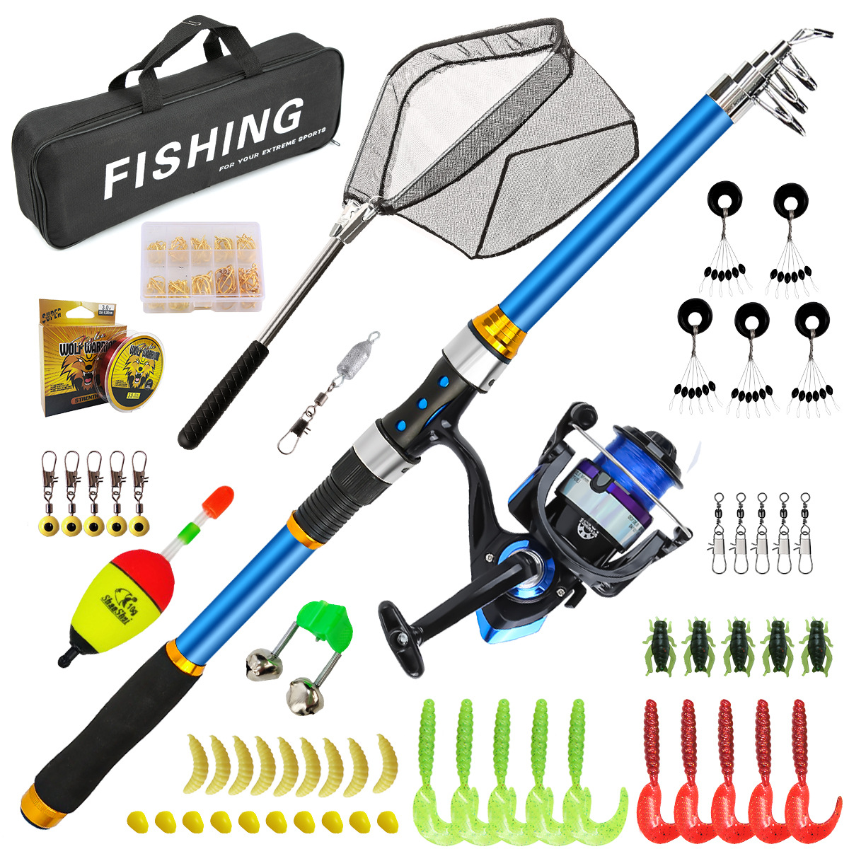 Set di canne da pesca telescop - Fishing Rod Spinning recensione e prezzo