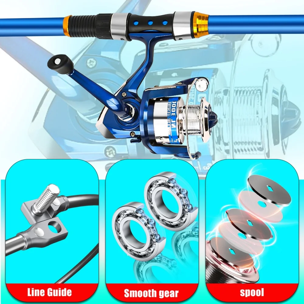 Set di canne da pesca telescop - Fishing Rod Spinning recensione e prezzo