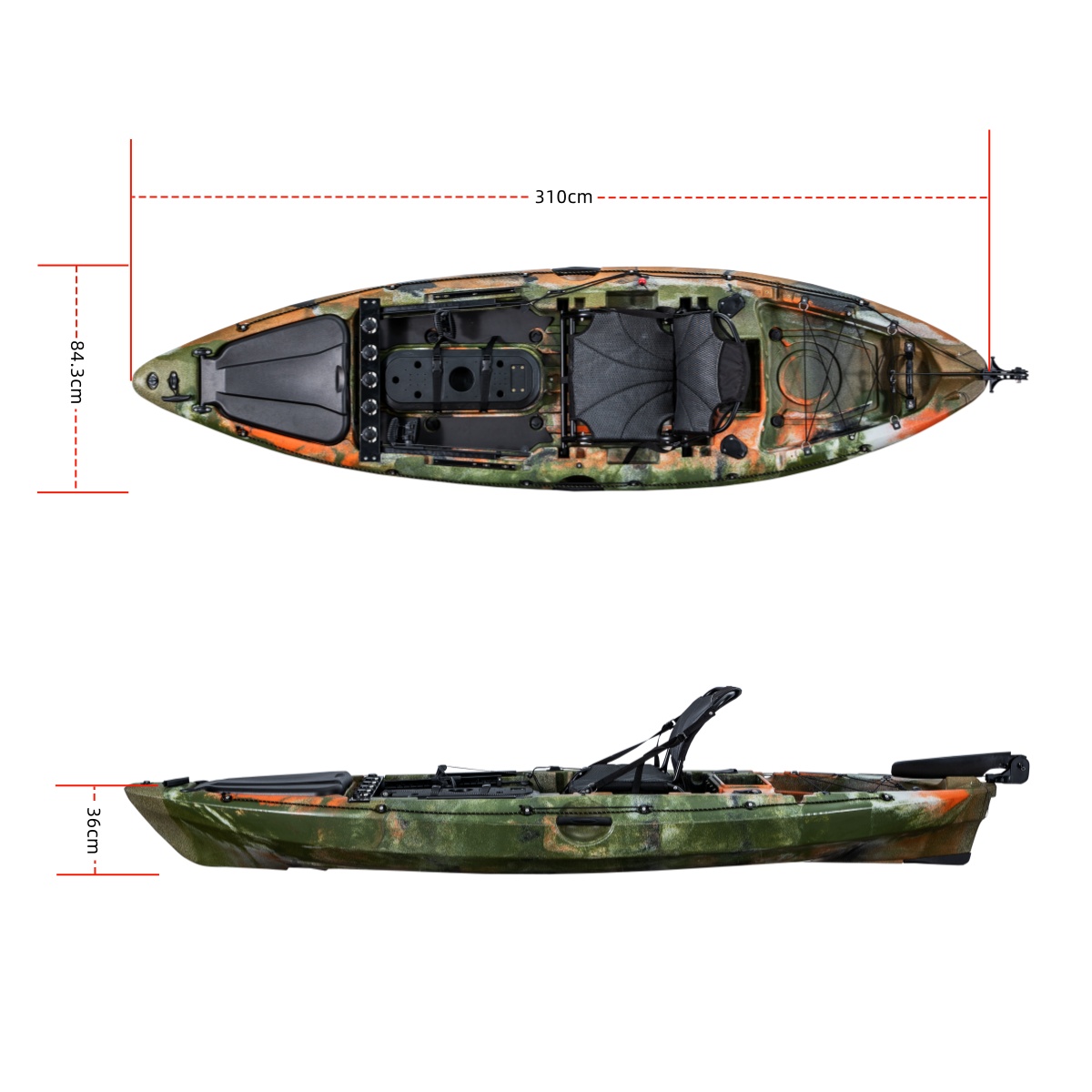 Kayak da pesca singolo di prim - Fishing Rod Holder recensione e prezzo