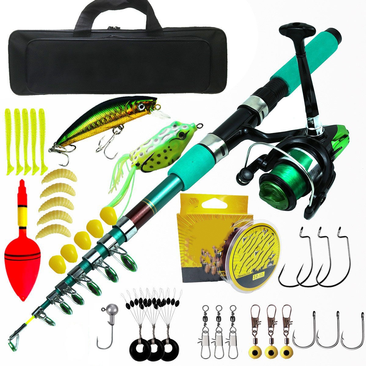 Kit Canna da Pesca Telescopica - Fishing Rod Spinning recensione e prezzo